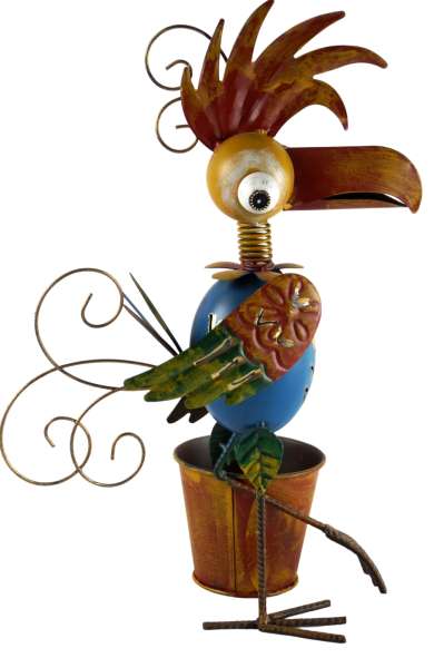 Niedlicher Pflanztopf Pepe blau ca. 40 cm - Gartendekoration